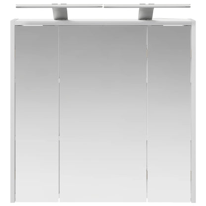 Bathroom Mirror Cabinet White 63.5 x 16 x 62.5 cm