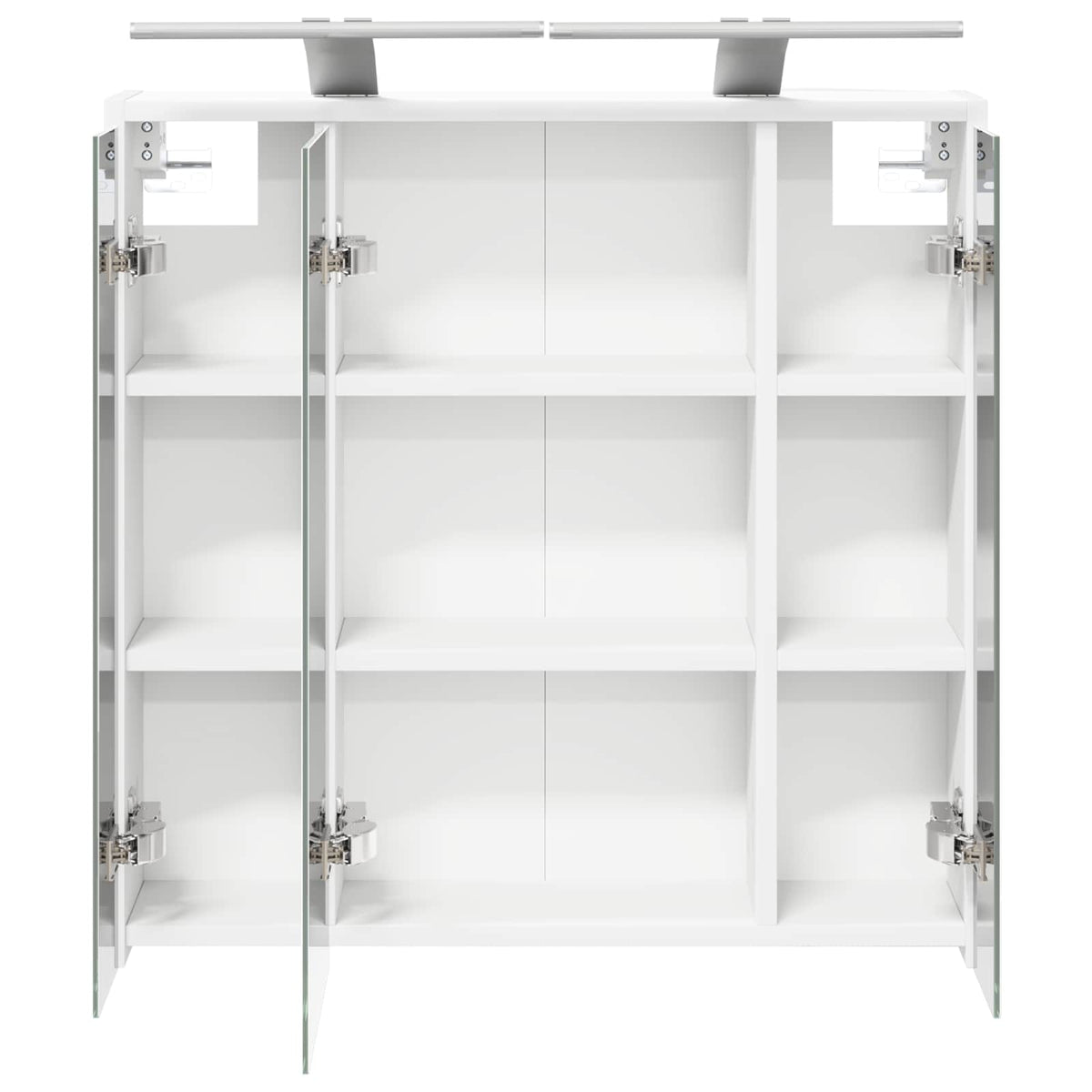 Bathroom Mirror Cabinet White 63.5 x 16 x 62.5 cm