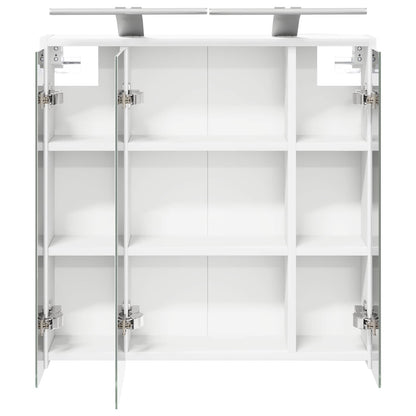 Bathroom Mirror Cabinet White 63.5 x 16 x 62.5 cm