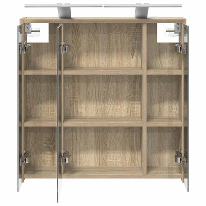 Bathroom Mirror Cabinet Sonoma Oak 63.5 x 16 x 62.5 cm