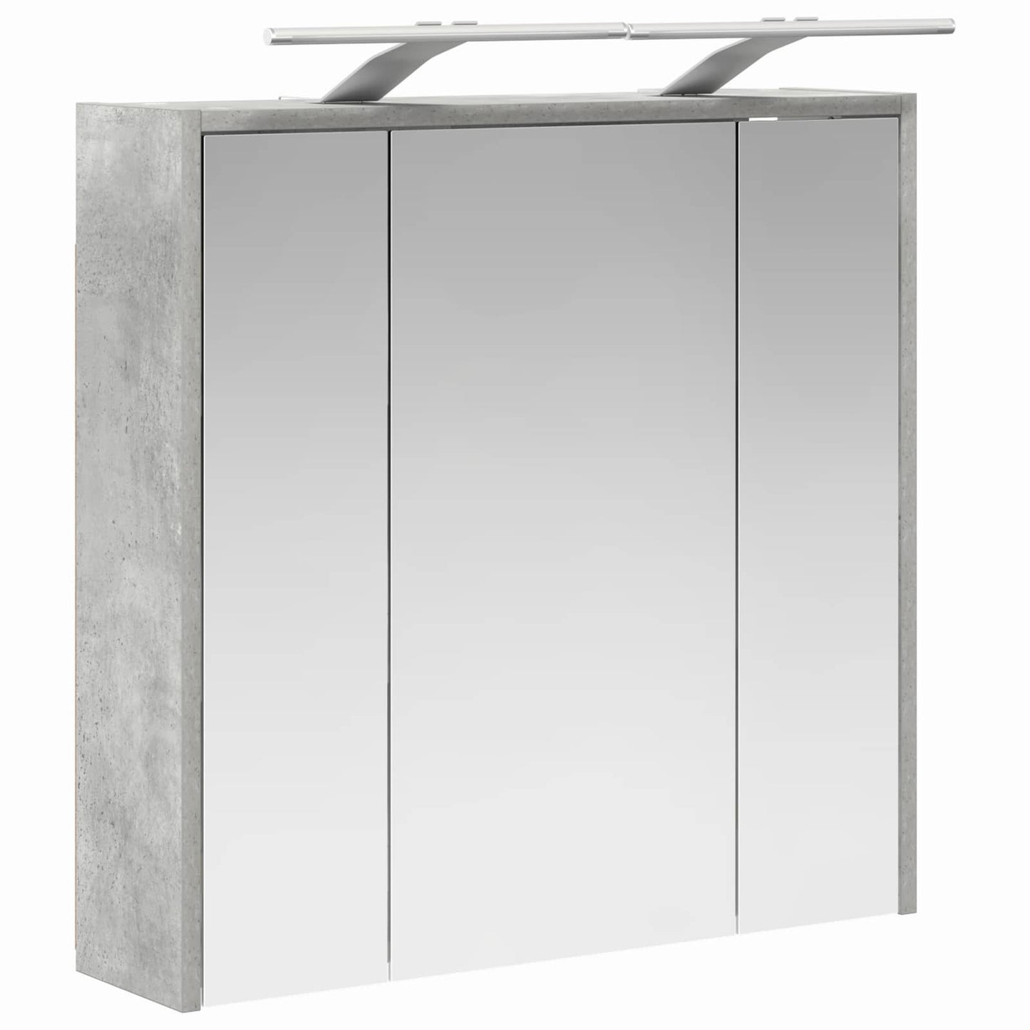 Bathroom Mirror Cabinet Concrete Grey 63.5 x 16 x 62.5 cm