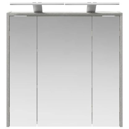 Bathroom Mirror Cabinet Concrete Grey 63.5 x 16 x 62.5 cm