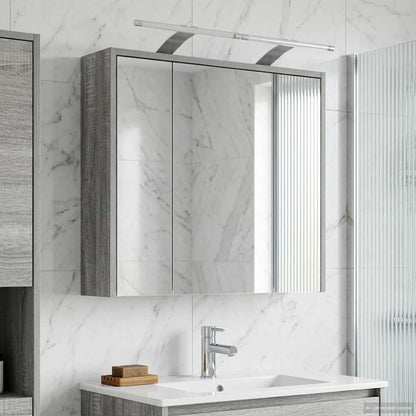 Bathroom Mirror Cabinet Grey Sonoma 63.5 x 16 x 62.5 cm