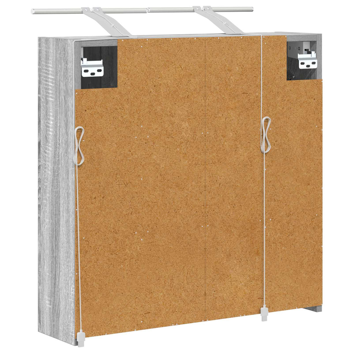 Bathroom Mirror Cabinet Grey Sonoma 63.5 x 16 x 62.5 cm