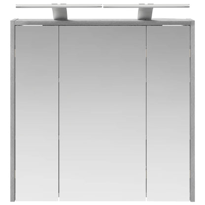 Bathroom Mirror Cabinet Grey Sonoma 63.5 x 16 x 62.5 cm
