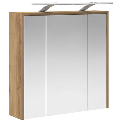 Bathroom Mirror Cabinet Artisian Oak 63.5 x 16 x 62.5 cm