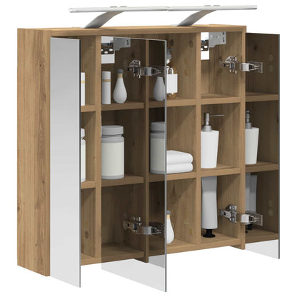 Bathroom Mirror Cabinet Artisian Oak 63.5 x 16 x 62.5 cm