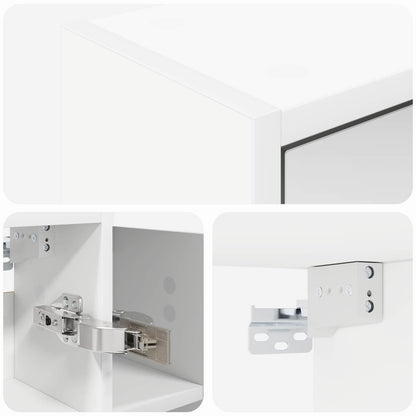 Bathroom Mirror Cabinet White 73.5 x 16 x 62.5 cm