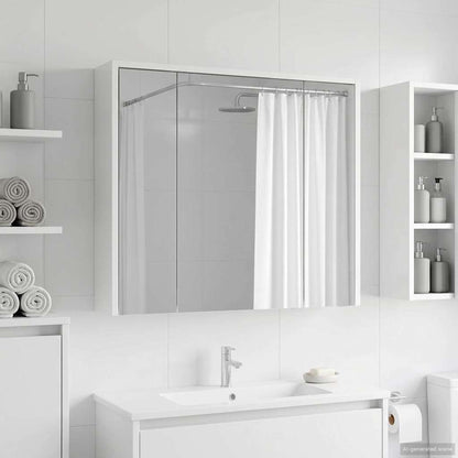 Bathroom Mirror Cabinet White 73.5 x 16 x 62.5 cm