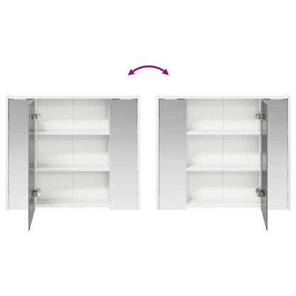 Bathroom Mirror Cabinet White 73.5 x 16 x 62.5 cm