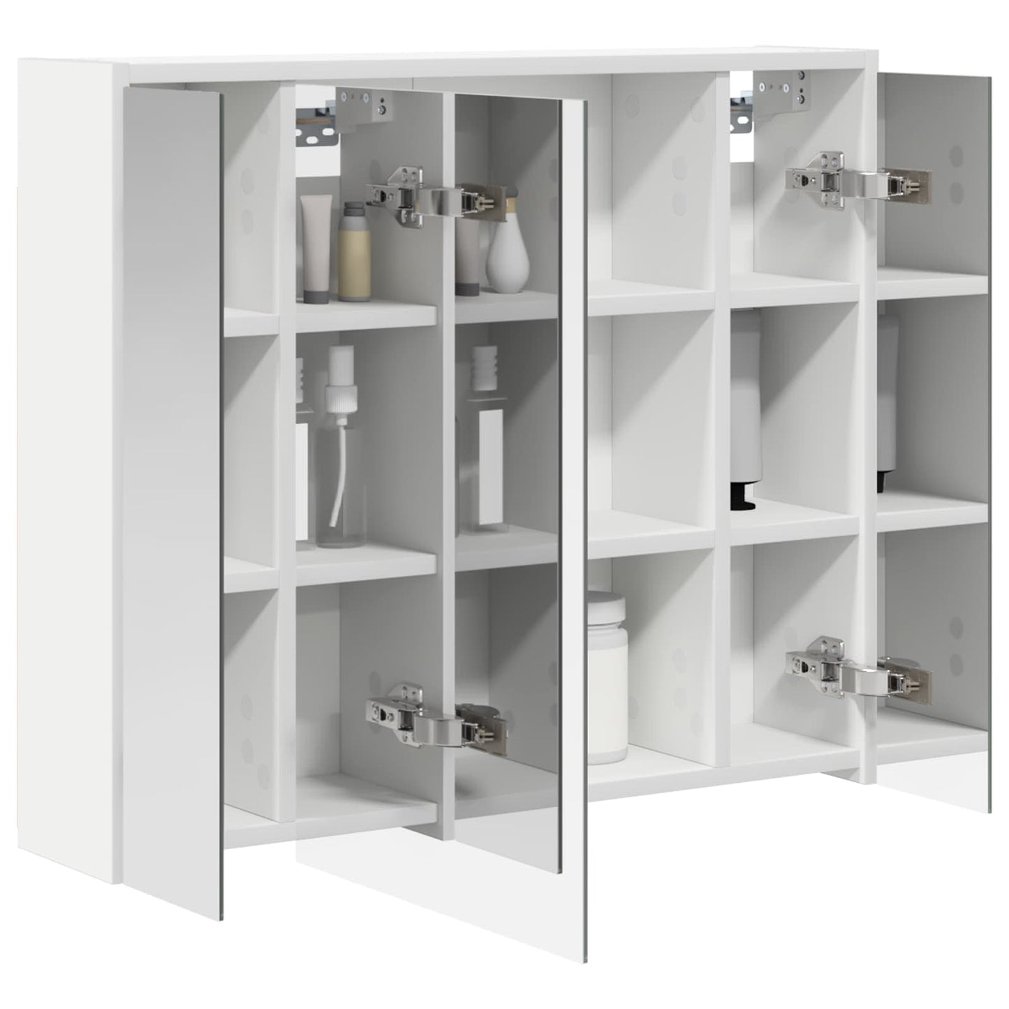 Bathroom Mirror Cabinet White 73.5 x 16 x 62.5 cm