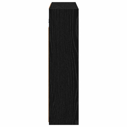 Bathroom Mirror Cabinet Black Oak 73.5 x 16 x 62.5 cm
