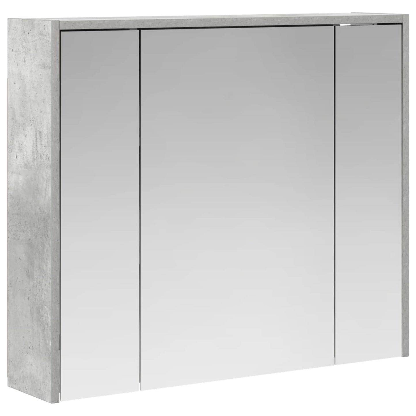 Bathroom Mirror Cabinet Concrete Grey 73.5 x 16 x 62.5 cm