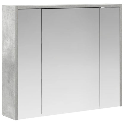 Bathroom Mirror Cabinet Concrete Grey 73.5 x 16 x 62.5 cm