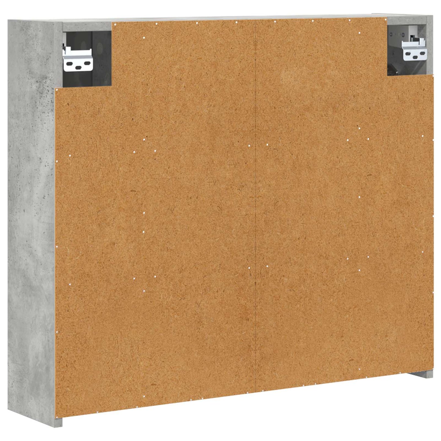Bathroom Mirror Cabinet Concrete Grey 73.5 x 16 x 62.5 cm