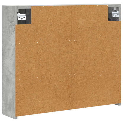 Bathroom Mirror Cabinet Concrete Grey 73.5 x 16 x 62.5 cm