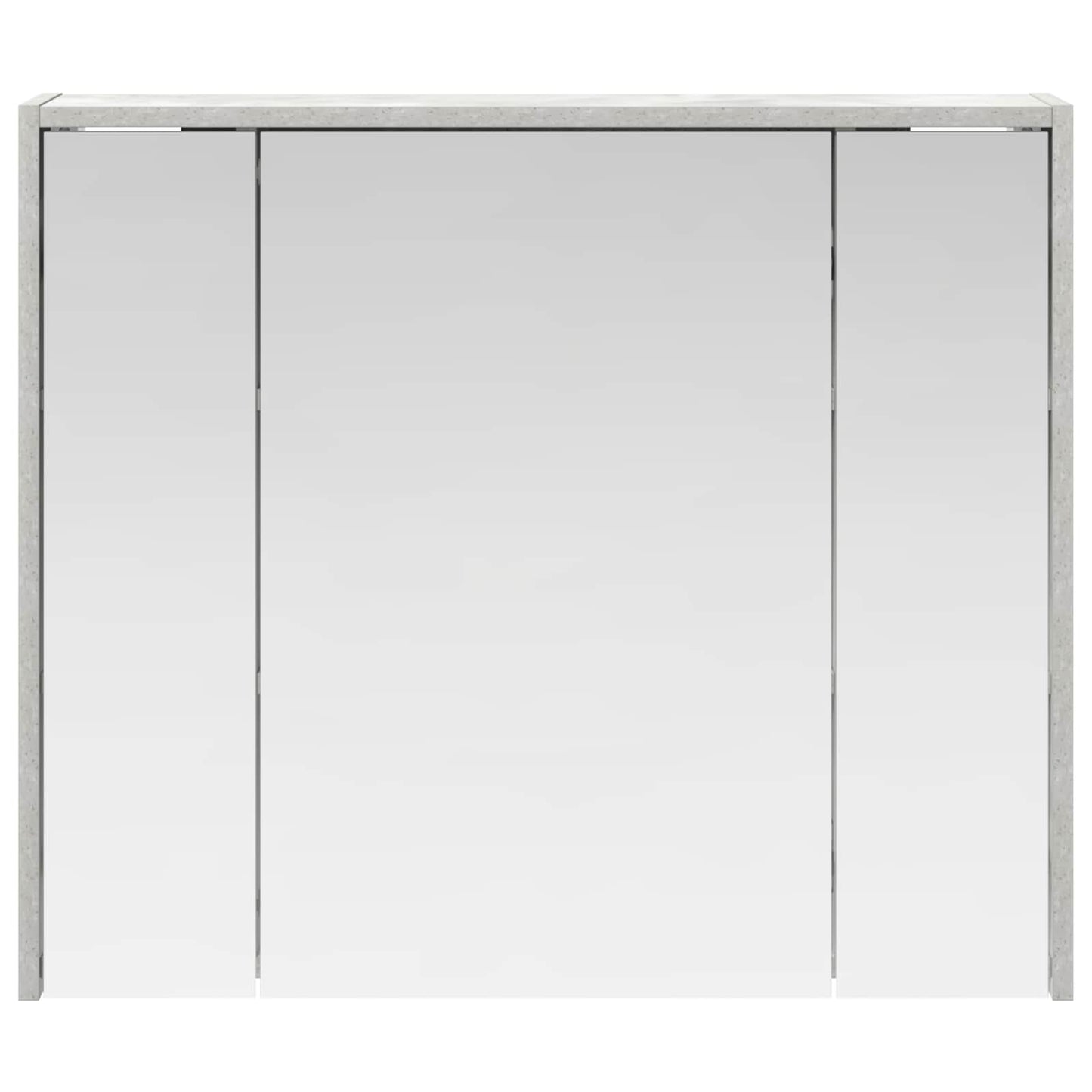 Bathroom Mirror Cabinet Concrete Grey 73.5 x 16 x 62.5 cm