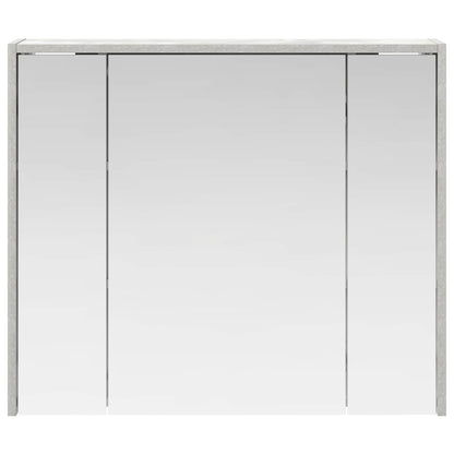 Bathroom Mirror Cabinet Concrete Grey 73.5 x 16 x 62.5 cm