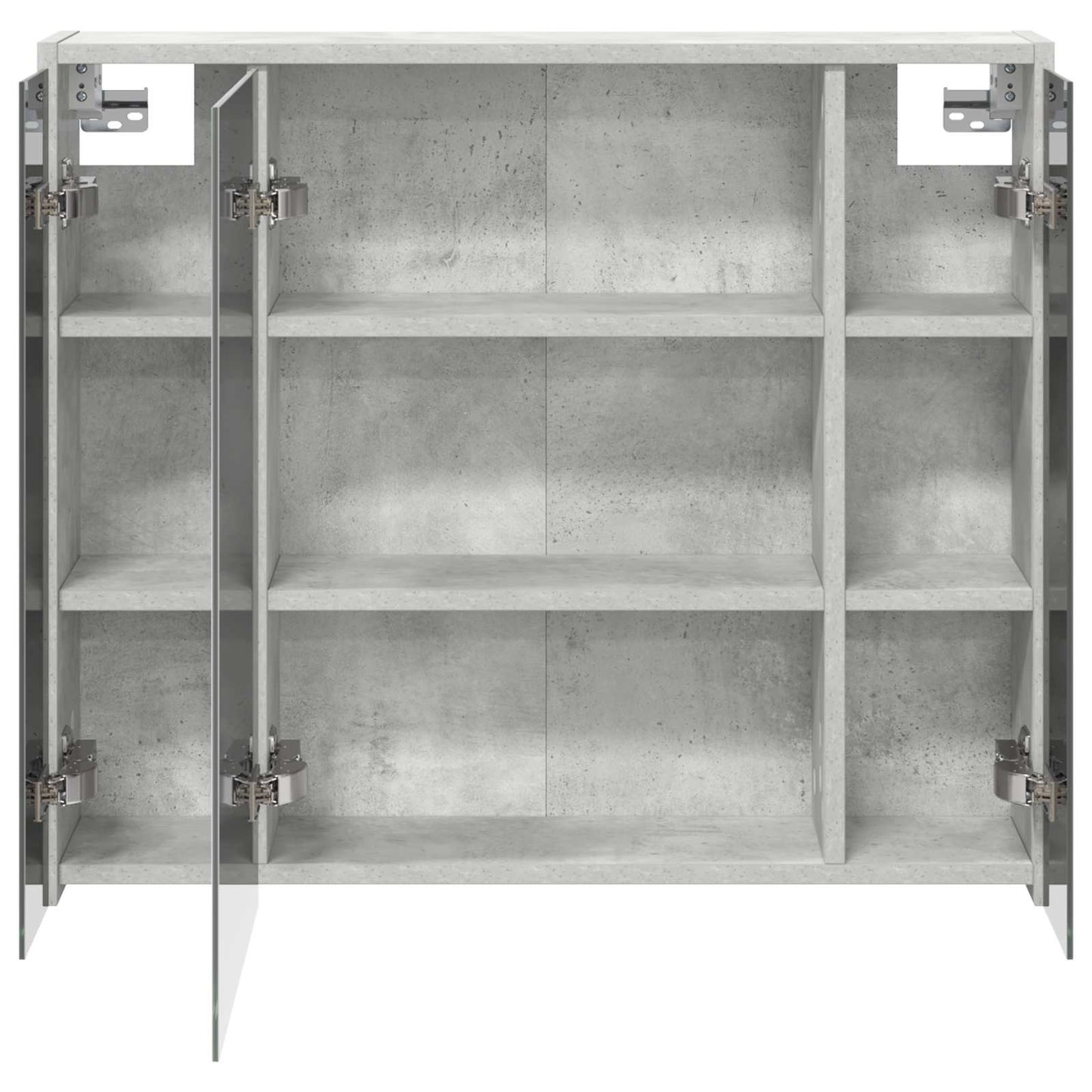 Bathroom Mirror Cabinet Concrete Grey 73.5 x 16 x 62.5 cm