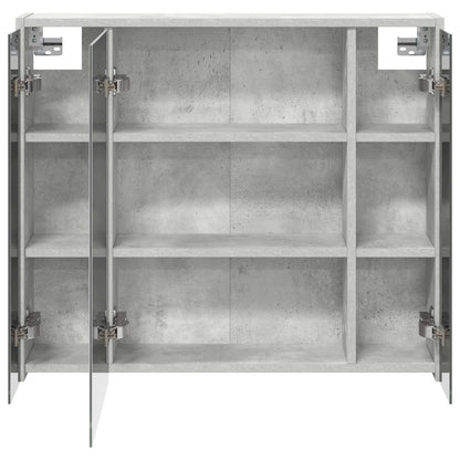 Bathroom Mirror Cabinet Concrete Grey 73.5 x 16 x 62.5 cm