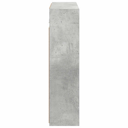 Bathroom Mirror Cabinet Concrete Grey 73.5 x 16 x 62.5 cm