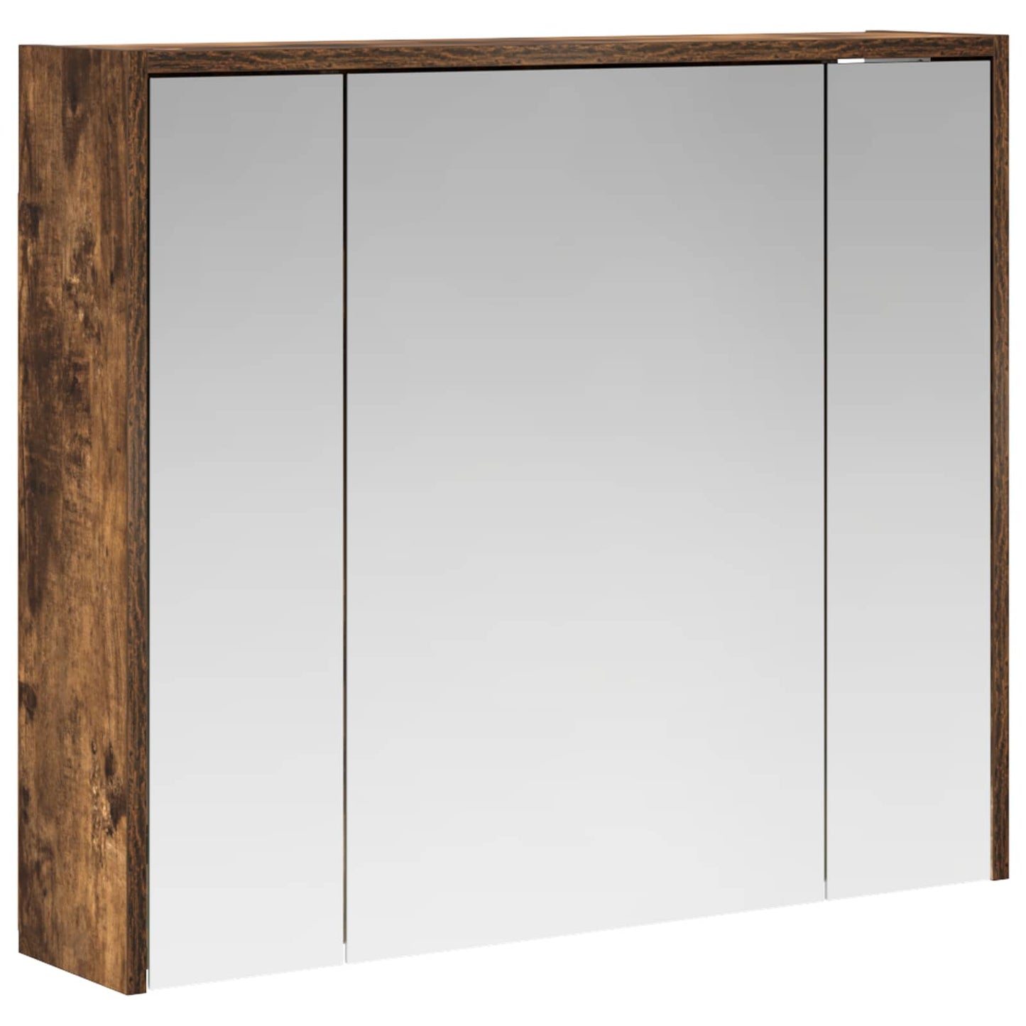Bathroom Mirror Cabinet Smoked Oak 73.5 x 16 x 62.5 cm