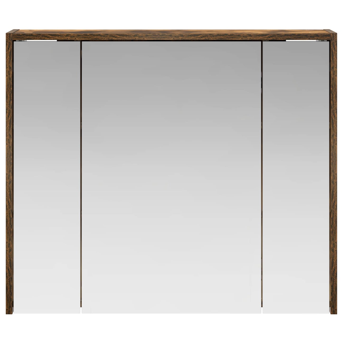 Bathroom Mirror Cabinet Smoked Oak 73.5 x 16 x 62.5 cm