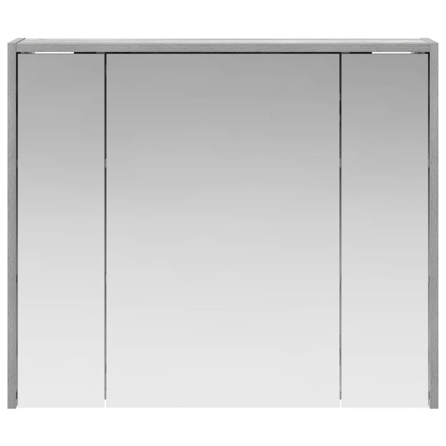 Bathroom Mirror Cabinet Grey Sonoma 73.5 x 16 x 62.5 cm