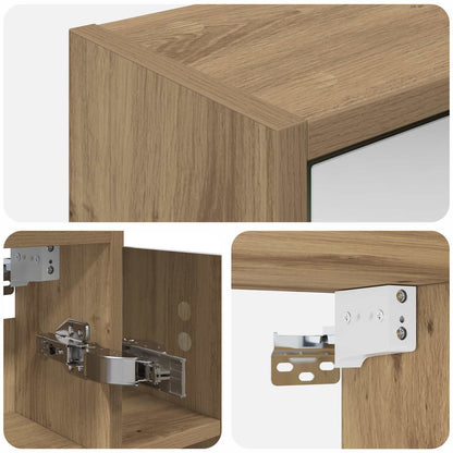 Bathroom Mirror Cabinet Artisian Oak 73.5 x 16 x 62.5 cm