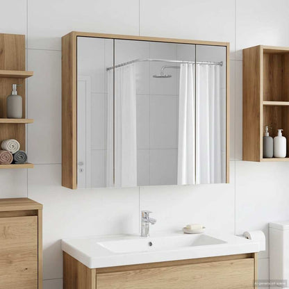 Bathroom Mirror Cabinet Artisian Oak 73.5 x 16 x 62.5 cm