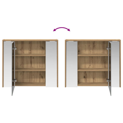 Bathroom Mirror Cabinet Artisian Oak 73.5 x 16 x 62.5 cm