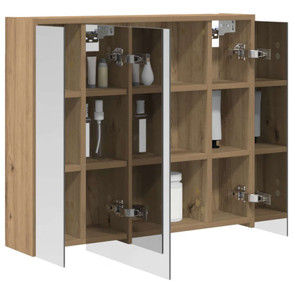 Bathroom Mirror Cabinet Artisian Oak 73.5 x 16 x 62.5 cm