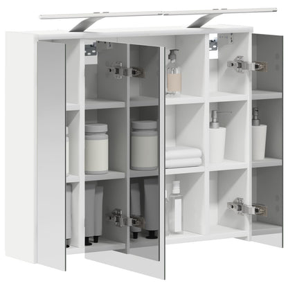 Bathroom Mirror Cabinet White 73.5 x 16 x 62.5 cm