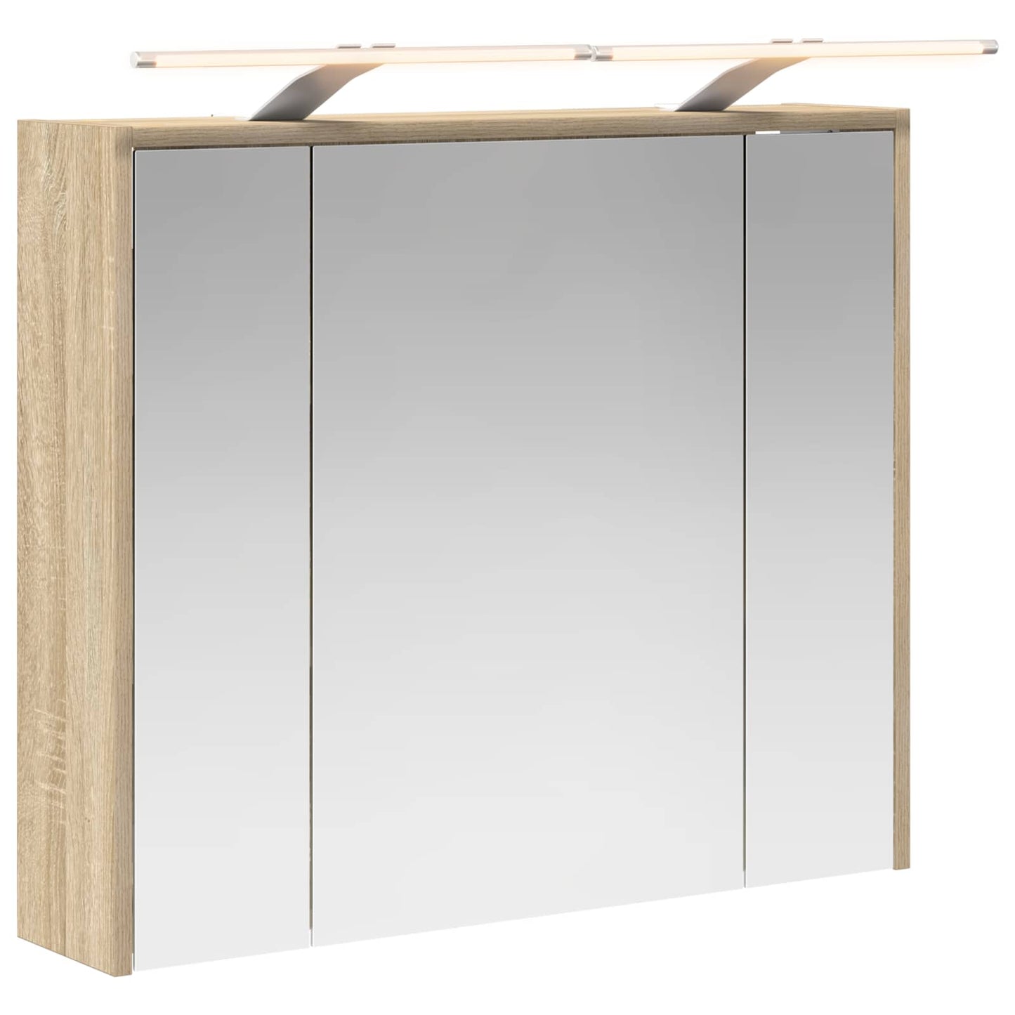 Bathroom Mirror Cabinet Sonoma Oak 73.5 x 16 x 62.5 cm