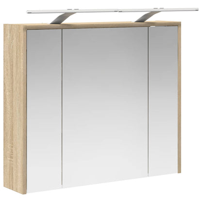 Bathroom Mirror Cabinet Sonoma Oak 73.5 x 16 x 62.5 cm
