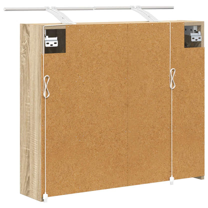 Bathroom Mirror Cabinet Sonoma Oak 73.5 x 16 x 62.5 cm