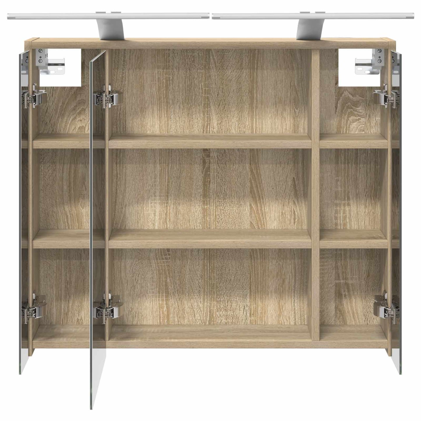 Bathroom Mirror Cabinet Sonoma Oak 73.5 x 16 x 62.5 cm