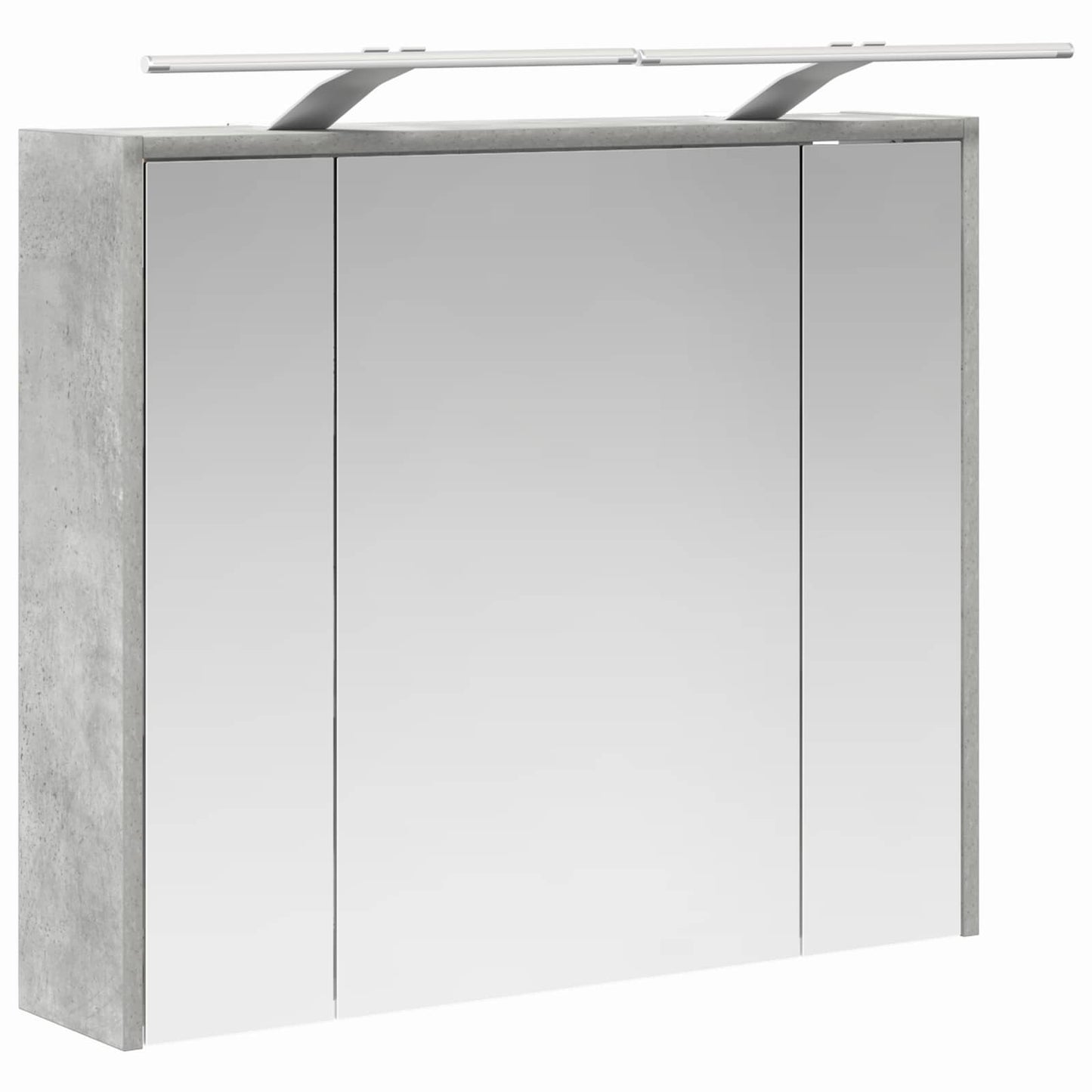 Bathroom Mirror Cabinet Concrete Grey 73.5 x 16 x 62.5 cm