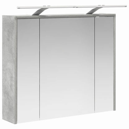 Bathroom Mirror Cabinet Concrete Grey 73.5 x 16 x 62.5 cm
