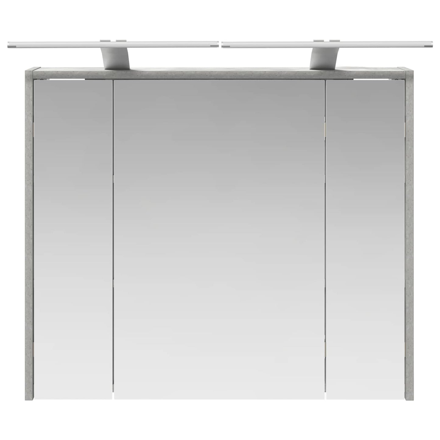 Bathroom Mirror Cabinet Concrete Grey 73.5 x 16 x 62.5 cm