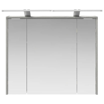 Bathroom Mirror Cabinet Concrete Grey 73.5 x 16 x 62.5 cm