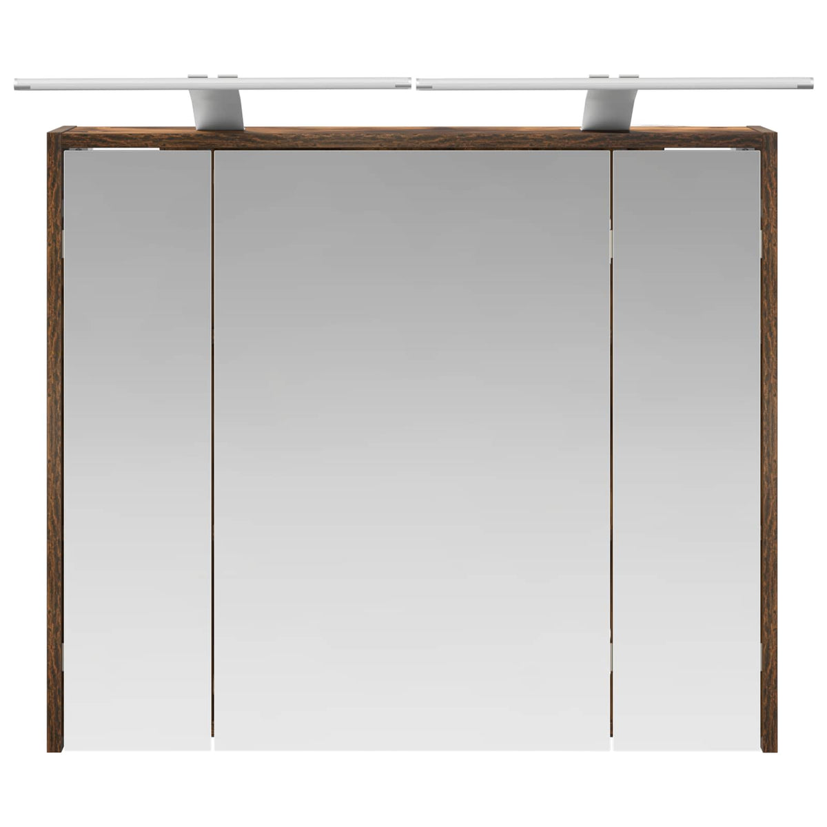 Bathroom Mirror Cabinet Smoked Oak 73.5 x 16 x 62.5 cm