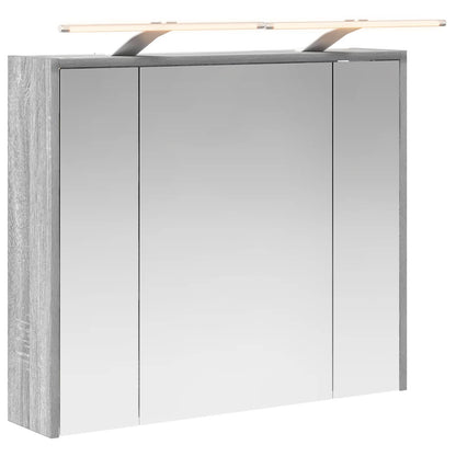 Bathroom Mirror Cabinet Grey Sonoma 73.5 x 16 x 62.5 cm