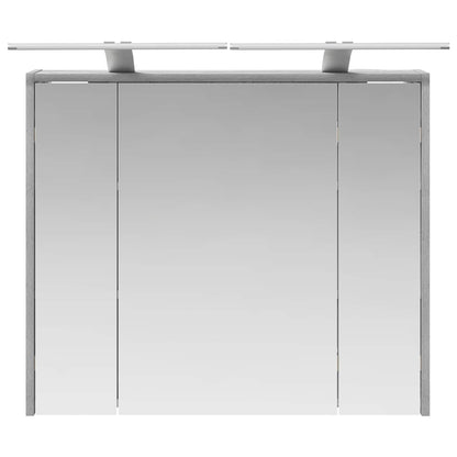 Bathroom Mirror Cabinet Grey Sonoma 73.5 x 16 x 62.5 cm