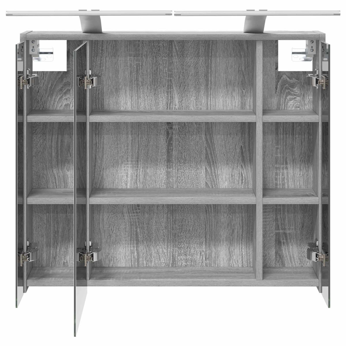 Bathroom Mirror Cabinet Grey Sonoma 73.5 x 16 x 62.5 cm