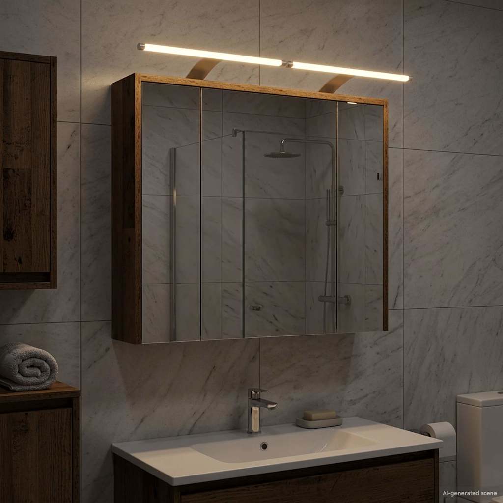 Bathroom Mirror Cabinet Old Wood 73.5 x 16 x 62.5 cm