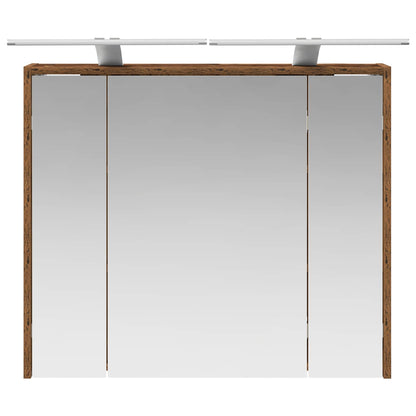 Bathroom Mirror Cabinet Old Wood 73.5 x 16 x 62.5 cm