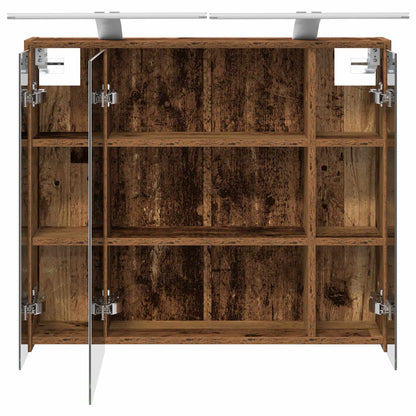 Bathroom Mirror Cabinet Old Wood 73.5 x 16 x 62.5 cm