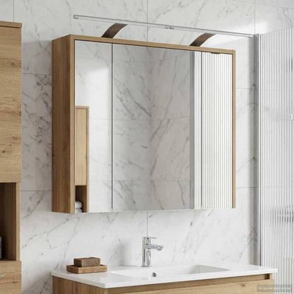 Bathroom Mirror Cabinet Artisian Oak 73.5 x 16 x 62.5 cm