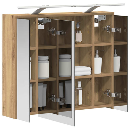 Bathroom Mirror Cabinet Artisian Oak 73.5 x 16 x 62.5 cm